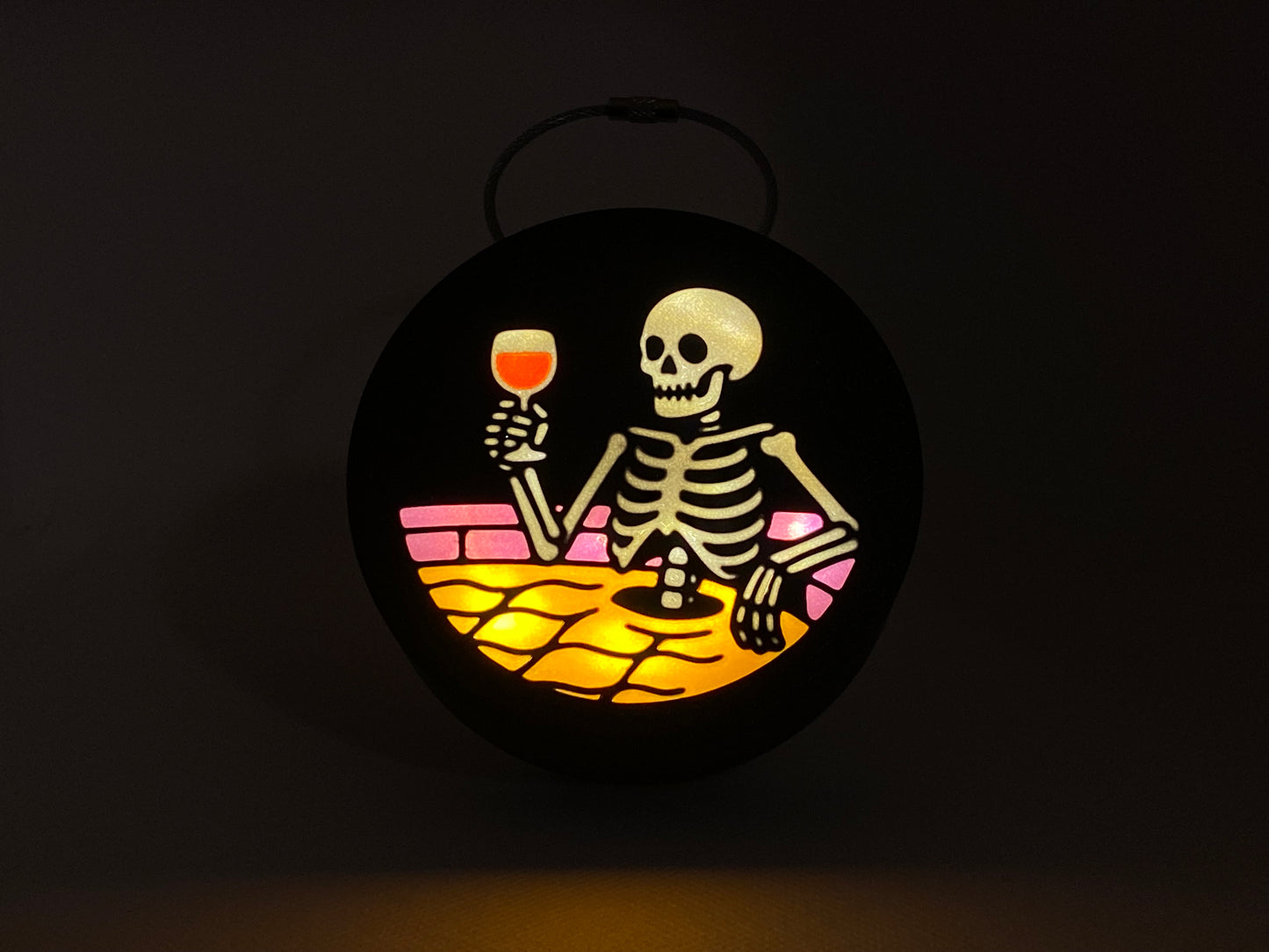 Schelet în piscină, Halloween, pentru lampa mini Twilo