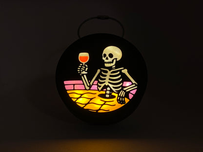 Schelet în piscină, Halloween, pentru lampa mini Twilo