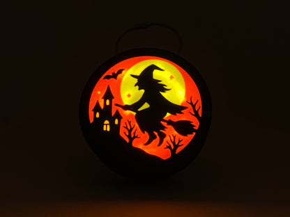 Vrăjitoare pe mătură, Halloween, pentru lampa mini Twilo