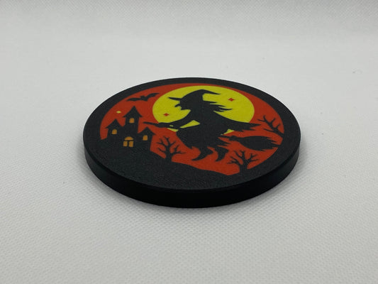 Vrăjitoare pe mătură, Halloween, pentru lampa mini Twilo